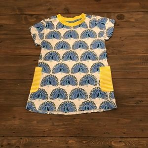 2T Cotton Peacock Dress with pockets